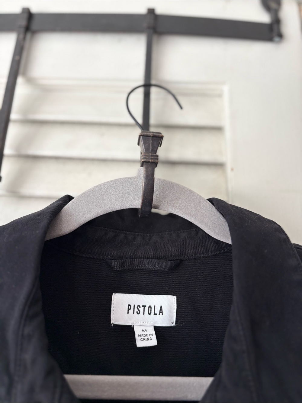 Pistola Rosie Shoulder Pad Jumpsuit Fade To Black Medium Utility One Piece - Picture 4 of 7